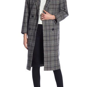 BNWT Madewell Oversized Plaid Coat